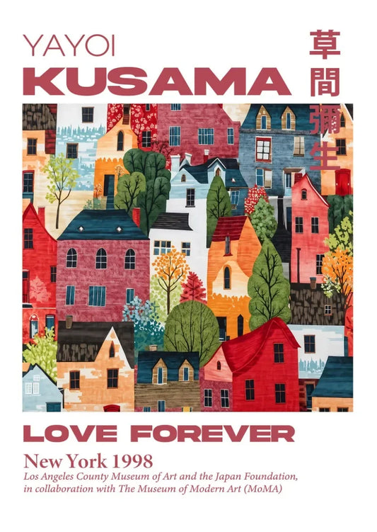 Yayoi Kusama Mountain Canvas Poster Art - 14 / 40X60cm Unframed - Posters