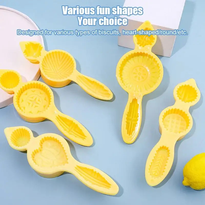 Yellow floral silicone biscuit cake mold with fun heart rounds and shells shapes for cake date pistachio decorbites biscuit cake