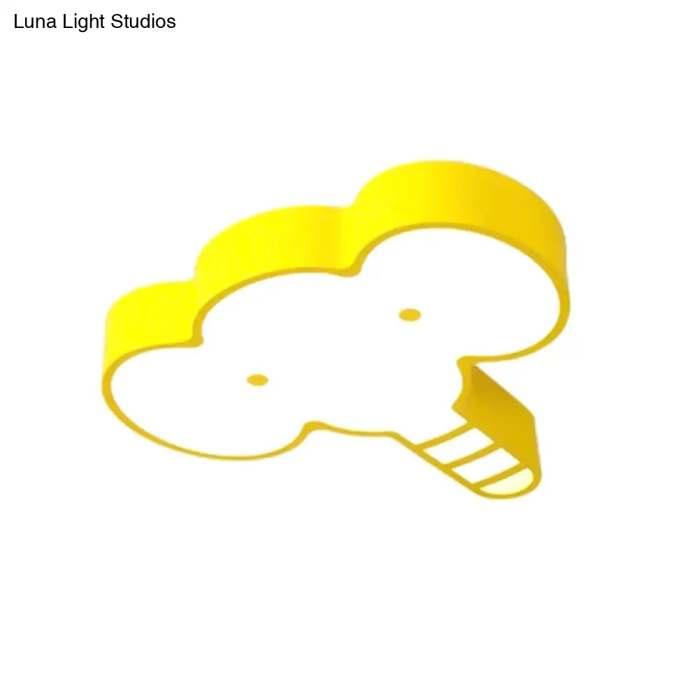 DecorBites™ DecorBites™ Yellow LED Acrylic Elephant Face Ceiling Light for Kitchen