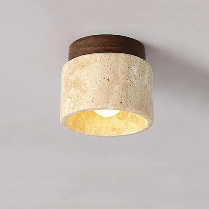 Yellow Marble Ceiling Light for Home or Commercial Spaces