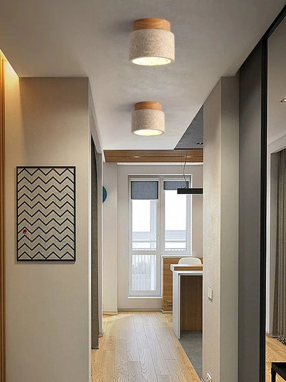 Yellow Marble Ceiling Light for Home or Commercial Spaces