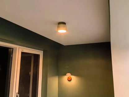 Yellow Marble Ceiling Light for Home or Commercial Spaces