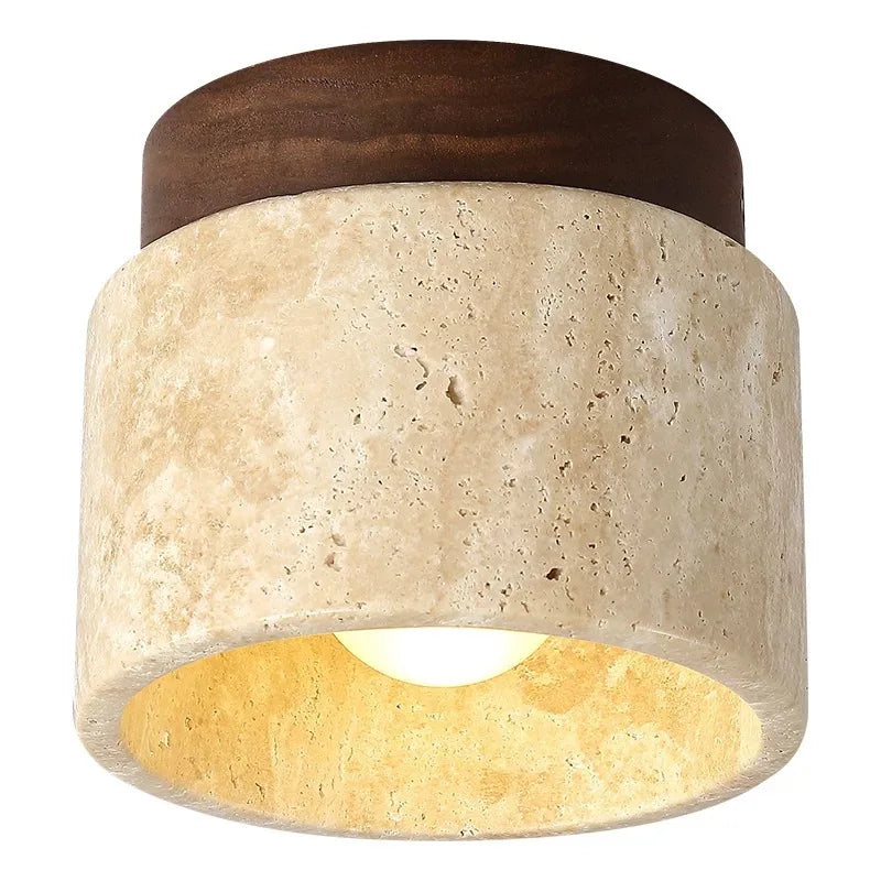 Yellow Marble Ceiling Light for Home or Commercial Spaces