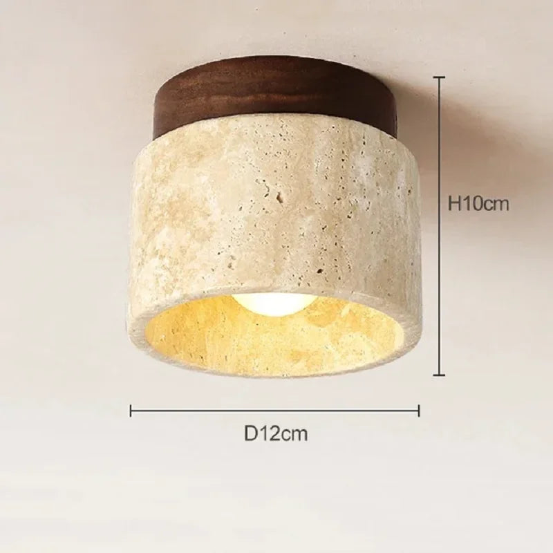 Yellow Marble Ceiling Light for Home or Commercial Spaces - B / Neutral light 4000K