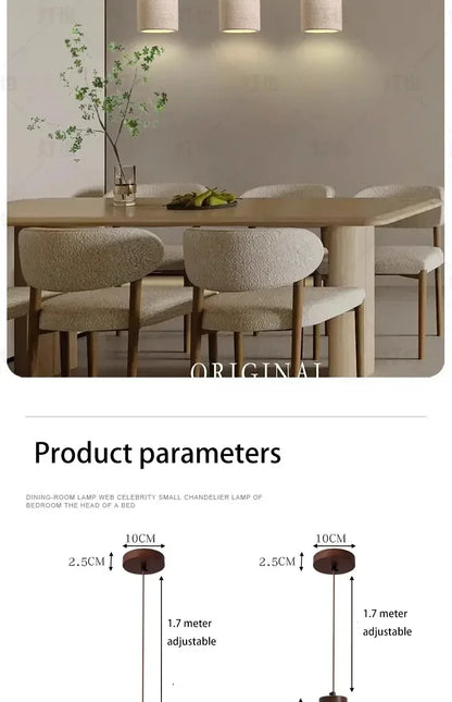 Yellow Stone LED Pendant Chandelier - Retro Nordic Style