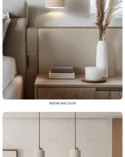 Yellow Stone LED Pendant Chandelier - Retro Nordic Style