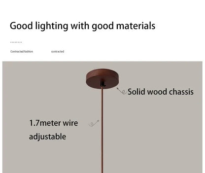 Yellow Stone LED Pendant Chandelier - Retro Nordic Style