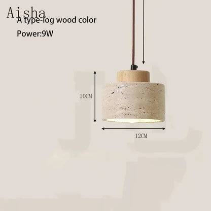 Yellow Stone LED Pendant Chandelier - Retro Nordic Style