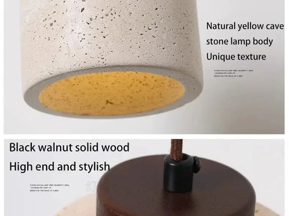 Yellow Stone LED Pendant Chandelier - Retro Nordic Style