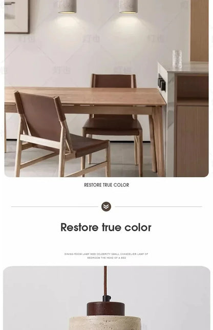 Yellow Stone LED Pendant Chandelier - Retro Nordic Style