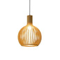 Yvette - Asian Bamboo Flared Pendant Lamp: Beige Hanging Light Fixture